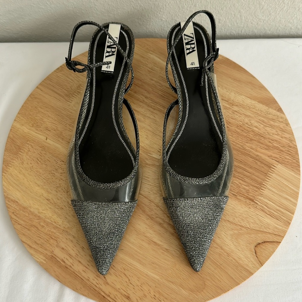 Zara pointed kitten heel size 41